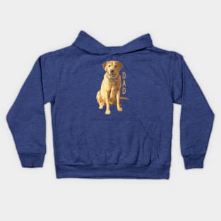 Lab Dad Yellow Labrador Retriever Dog Lover Kids Hoodie